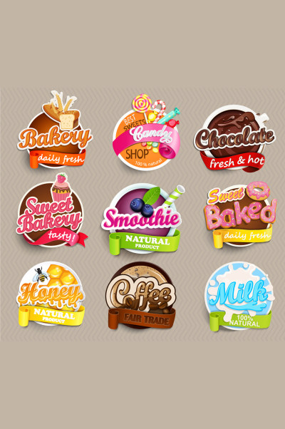 果味甜品冰淇淋LOGO元素