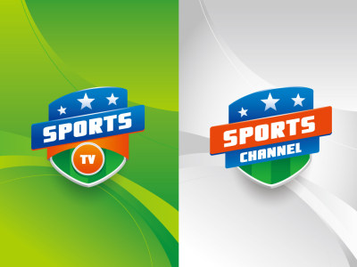 体育运动会TV电视台logo标志设计