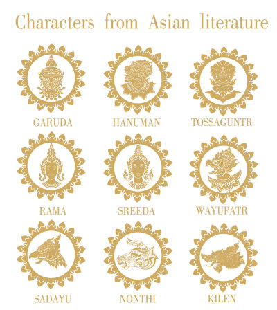 亚洲文化图案设计纹身刺青行业logo