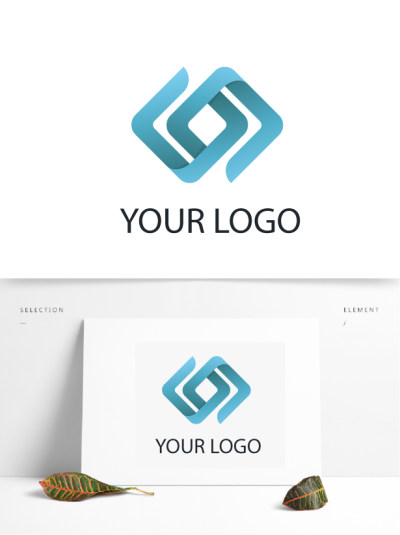 商业金融行业蓝色logo设计