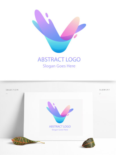 字母绘画商店商业logo设计