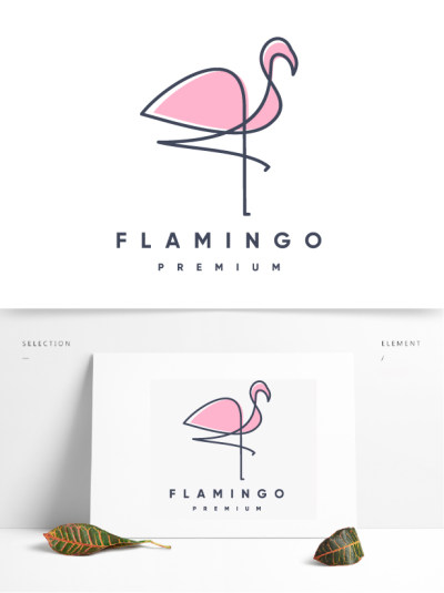 粉色天鹅女性美容美业logo设计