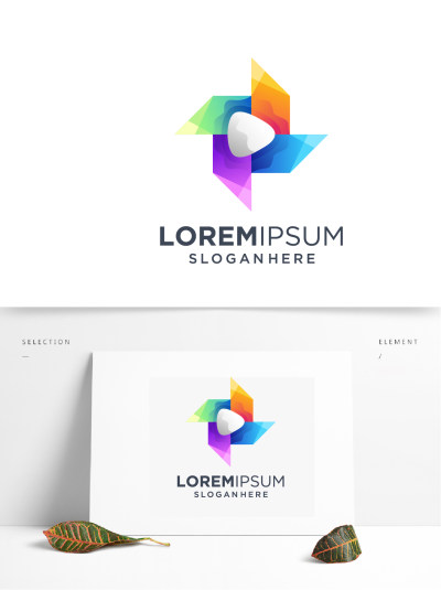 大风车游戏开发科技IT行业logo设计