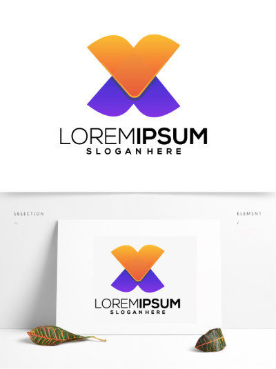 字母X科技IT行业logo设计