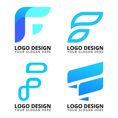 字母F科技IT行业logo设计