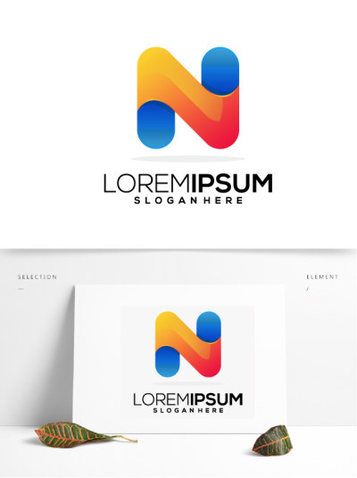 字母N科技IT行业logo设计