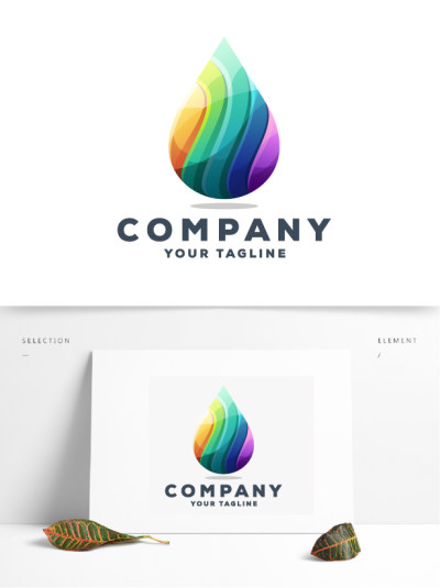 水滴形科技IT行业logo设计