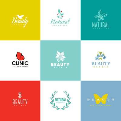 医疗卫生美容美体美容院LOGO元素