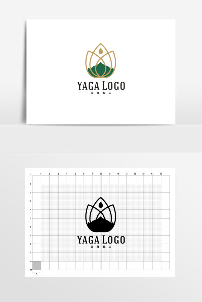 莲花瑜伽茶叶LOGO标志