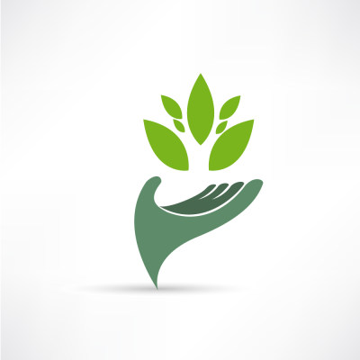 简约大气爱护植物保护儿童组织机构logo