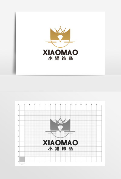 小猫珠宝收拾饰品店LOGO标志