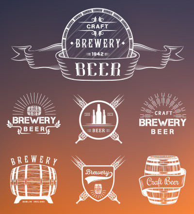 啤酒厂供应点logo素材