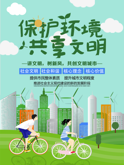 保护环境宣传海报