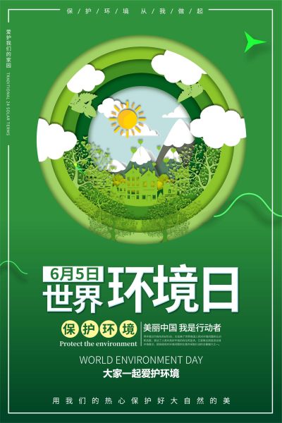 世界环境日宣传海报