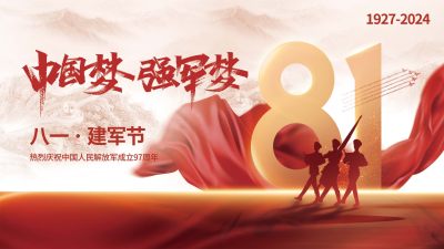 中国梦强军梦展板