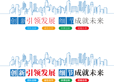 企业公司办公室励志标语文化墙