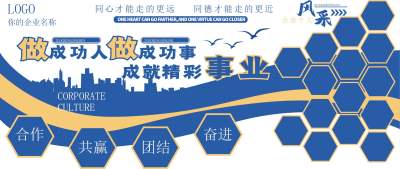 企业员工照片墙公司文化墙励志标语文化墙