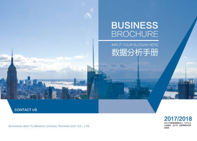 整套商务数据分析宣传册