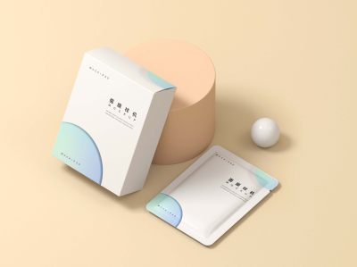原创3D面膜包装样机