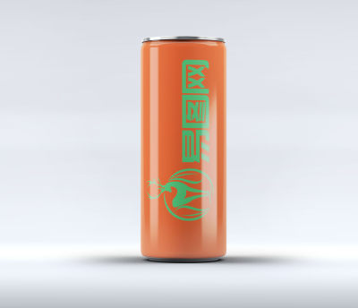 果汁易拉罐样机