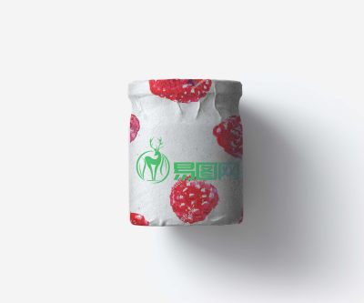 果酱酸奶罐子包装样机