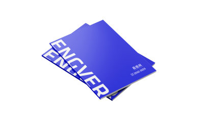 白色简约画册样机
