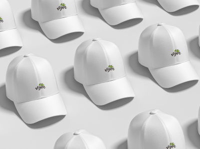 多个排列帽子logo样机