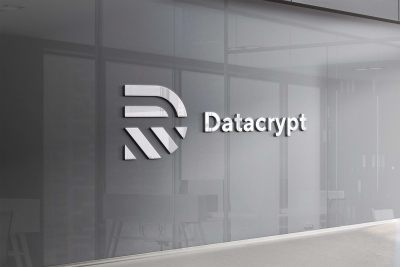 灰色玻璃墙logo样机