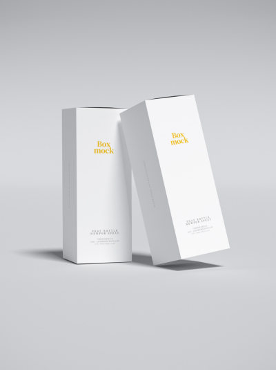 原创简约包装盒子logo样机