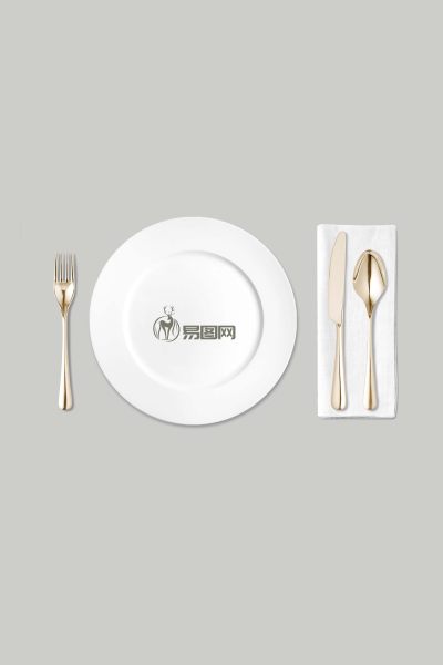 餐具logo样机效果图