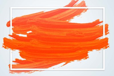 橙色金属闪烁笔刷纹理边框元素笔刷效果