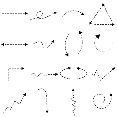 箭头PS笔刷素描笔刷