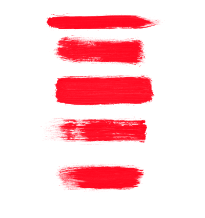 红色画笔笔刷素描笔刷