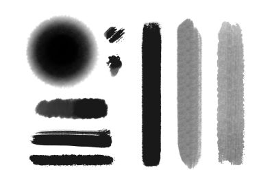 黑色画笔矢量图