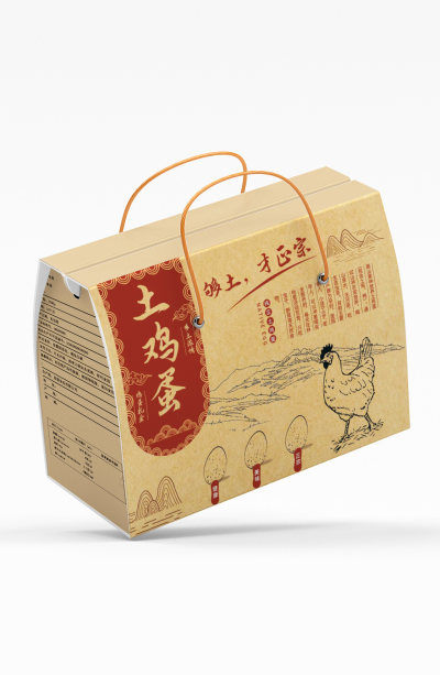 土鸡蛋礼盒包装设计