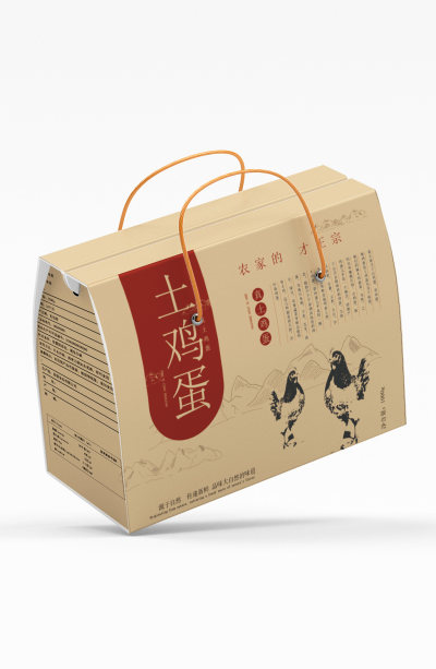 土鸡蛋包装盒日用品包装设计