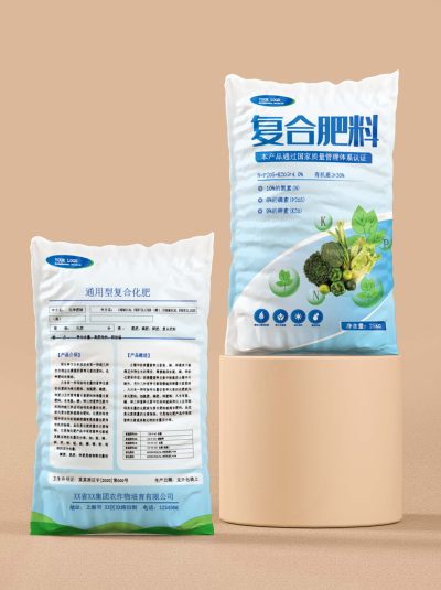 蓝色复合化肥包装