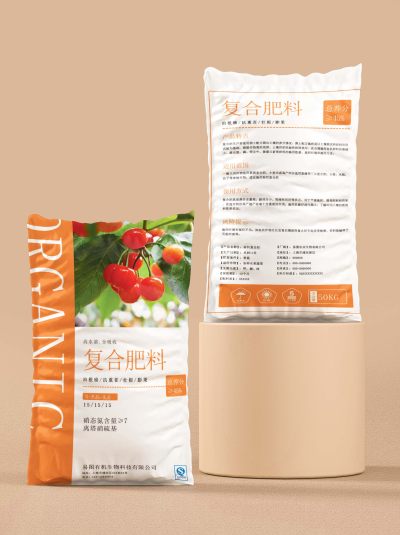 橙色有机肥包装