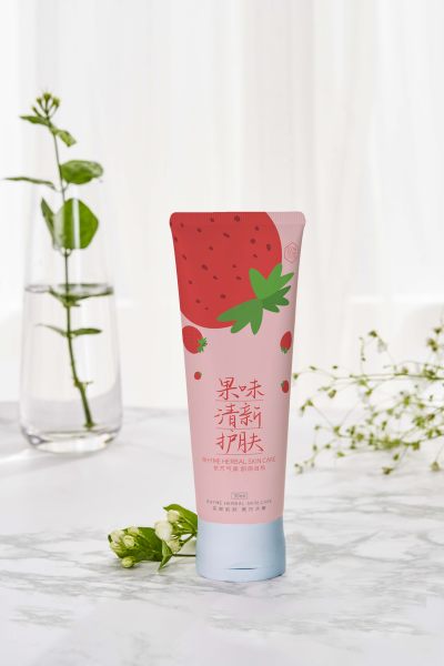 简约大气插画图案水果果味护肤化妆品包装