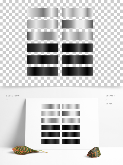 银色黑色渐变预设