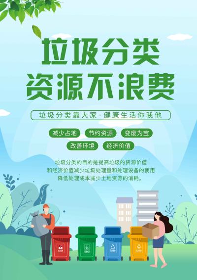 垃圾分类宣传单