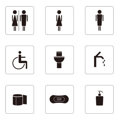 卫生间温馨提示标志