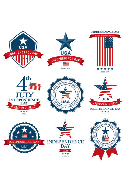 美国独立日素材标志