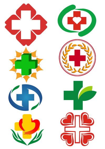 医院十字架设计标志