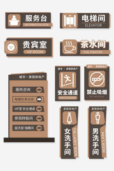 房地产门牌导视系统