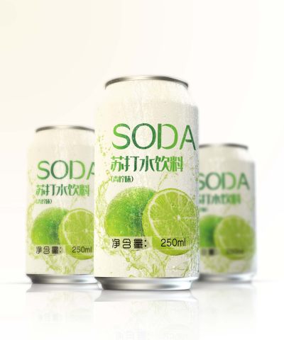 柠檬苏打水易拉罐