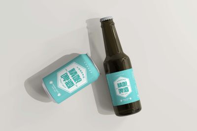 简约啤酒包装设计模板