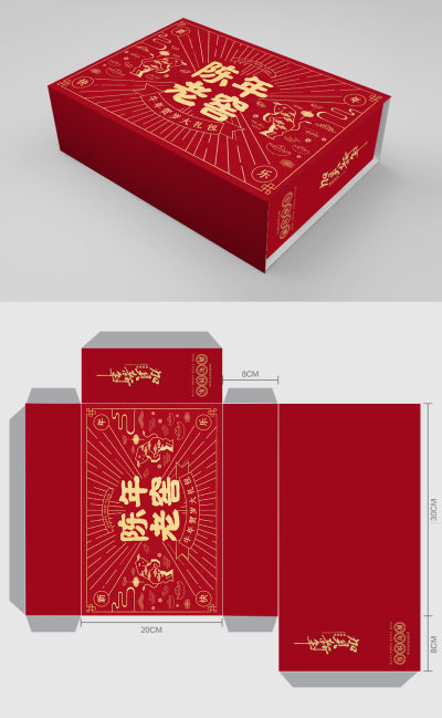 陈年老窖礼盒包装设计