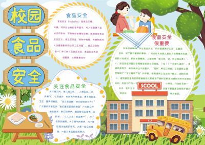 校园食品安全手抄报