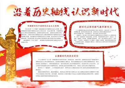 红色党建回顾历史手抄报